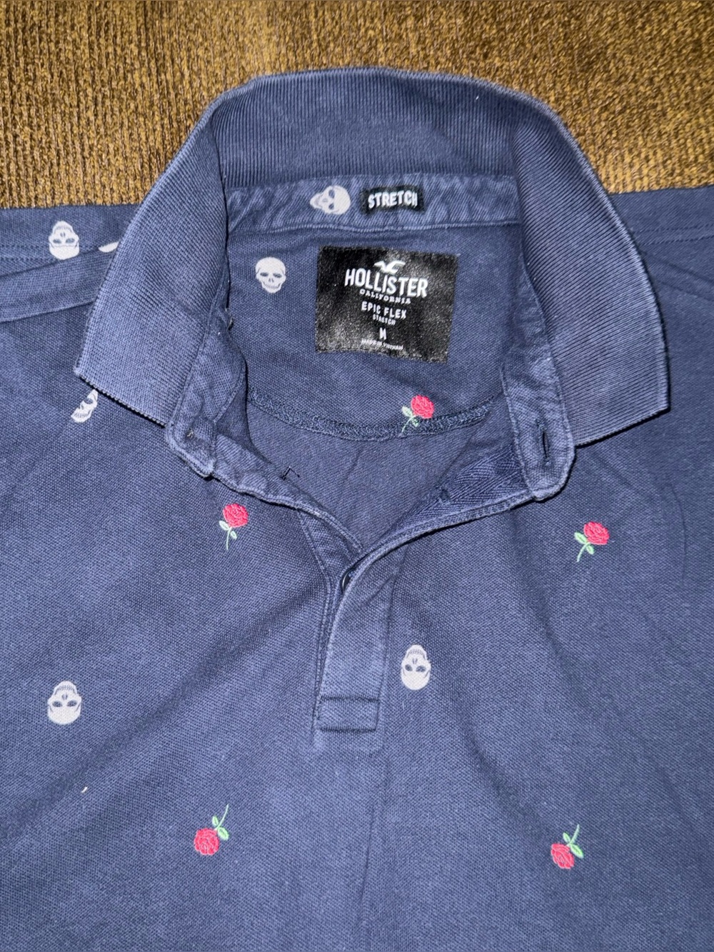 Hollister Polo I “Epic Flex” Stretch Fabric I Mens Polo I Size M